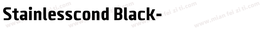 Stainlesscond Black字体转换